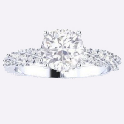 Cathedral Tapered Diamond Ring