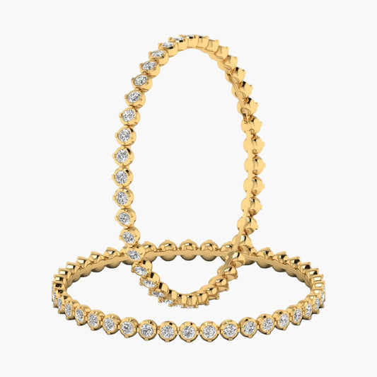Seraphic Circle Diamond Bangles