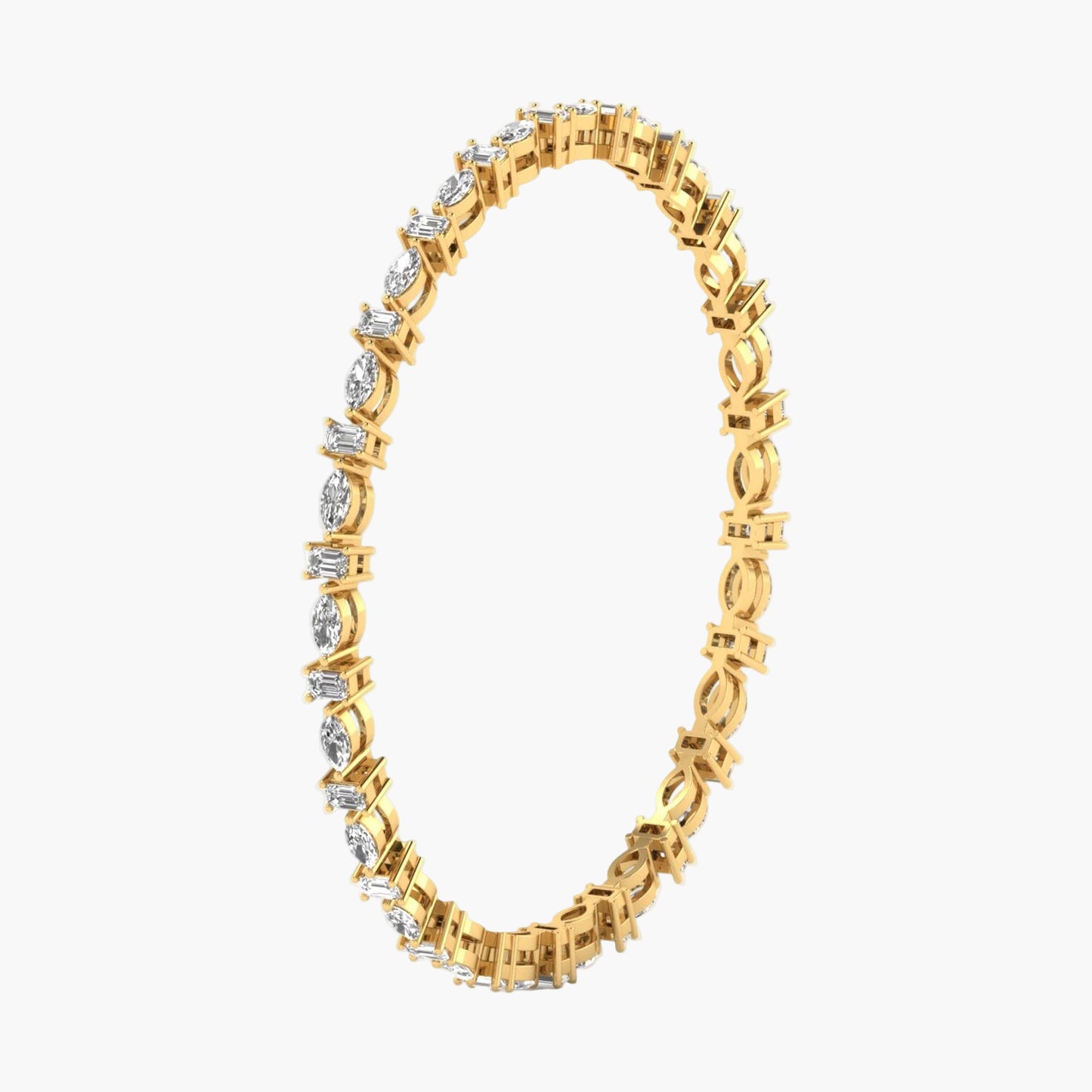 Moonpetal Diamond Bangle