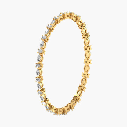 Moonpetal Diamond Bangle