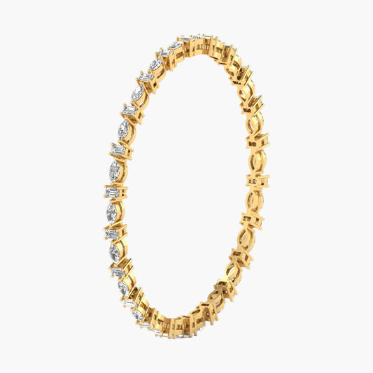 Moonpetal Diamond Bangle