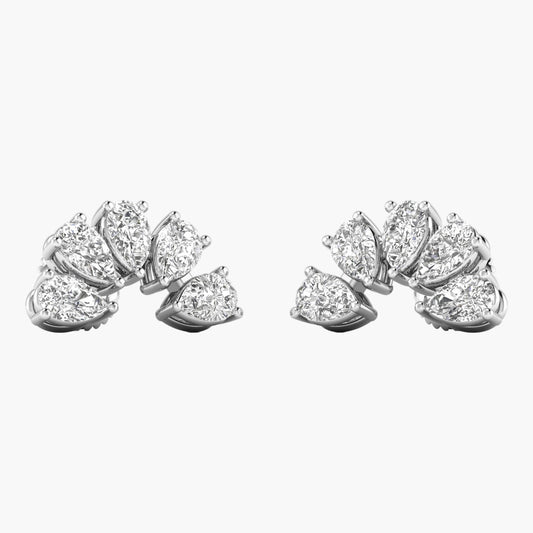 Half Moonshine Diamond Earrings