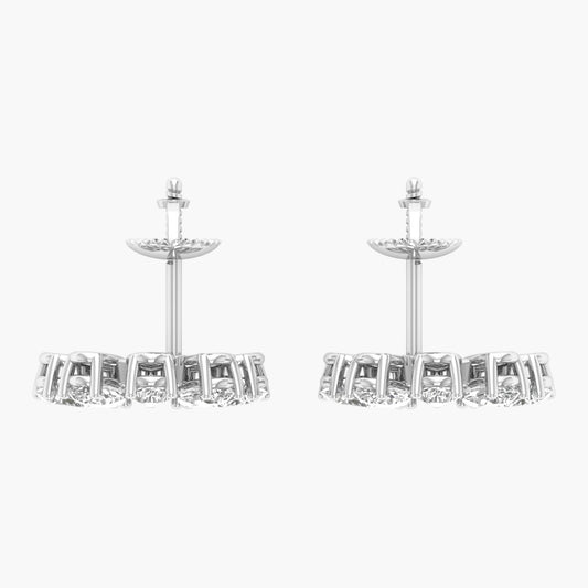 Half Moonshine Diamond Earrings