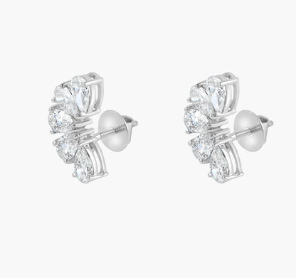 Half Moonshine Diamond Earrings