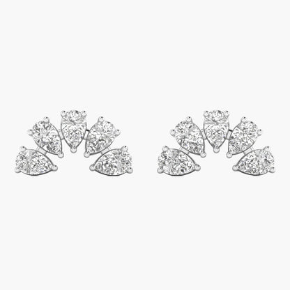 Half Moonshine Diamond Earrings