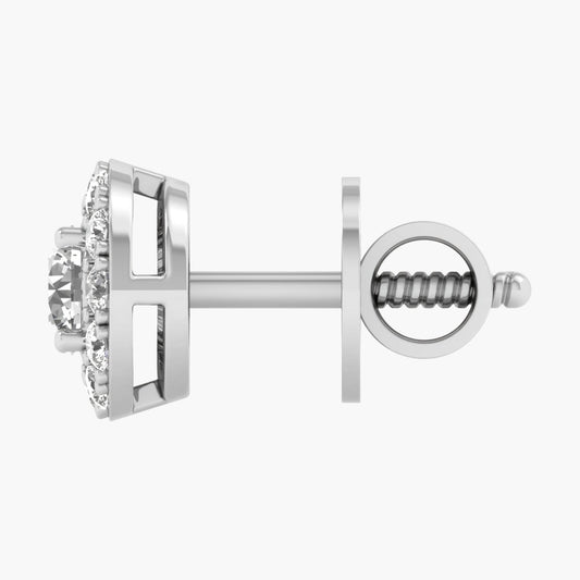 Luxe Halo Diamond Earrings