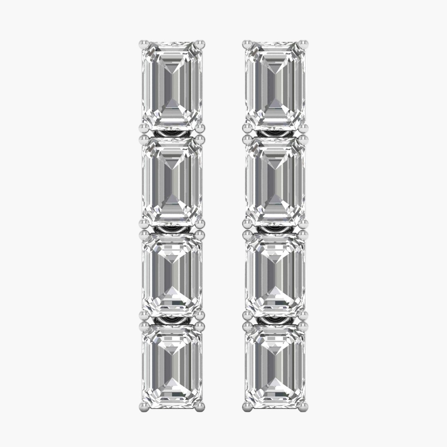 Featherlight Hex Diamond Earrings