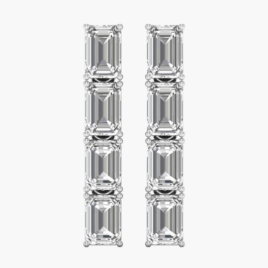 Featherlight Hex Diamond Earrings