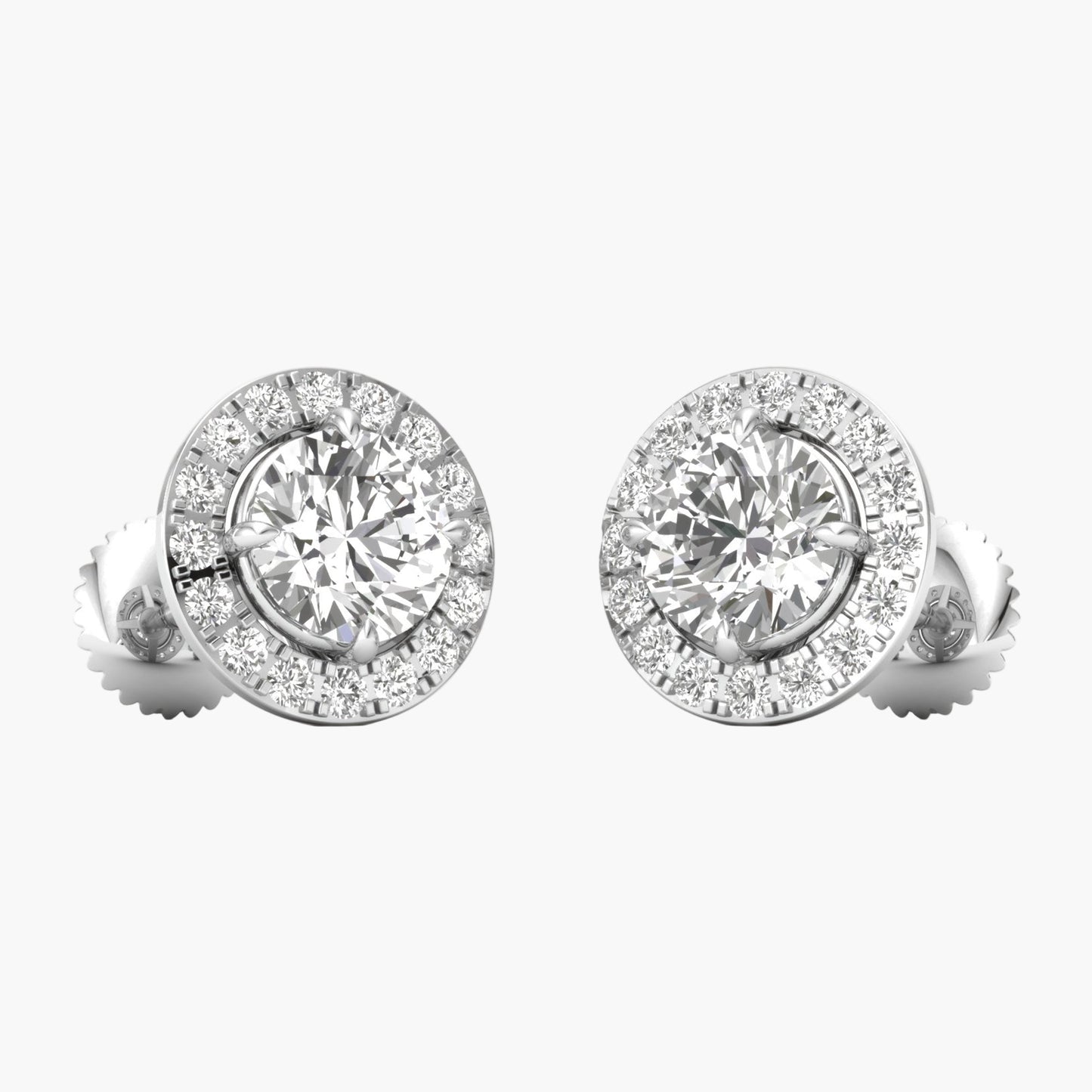 Timeless Halo Diamond Earrings