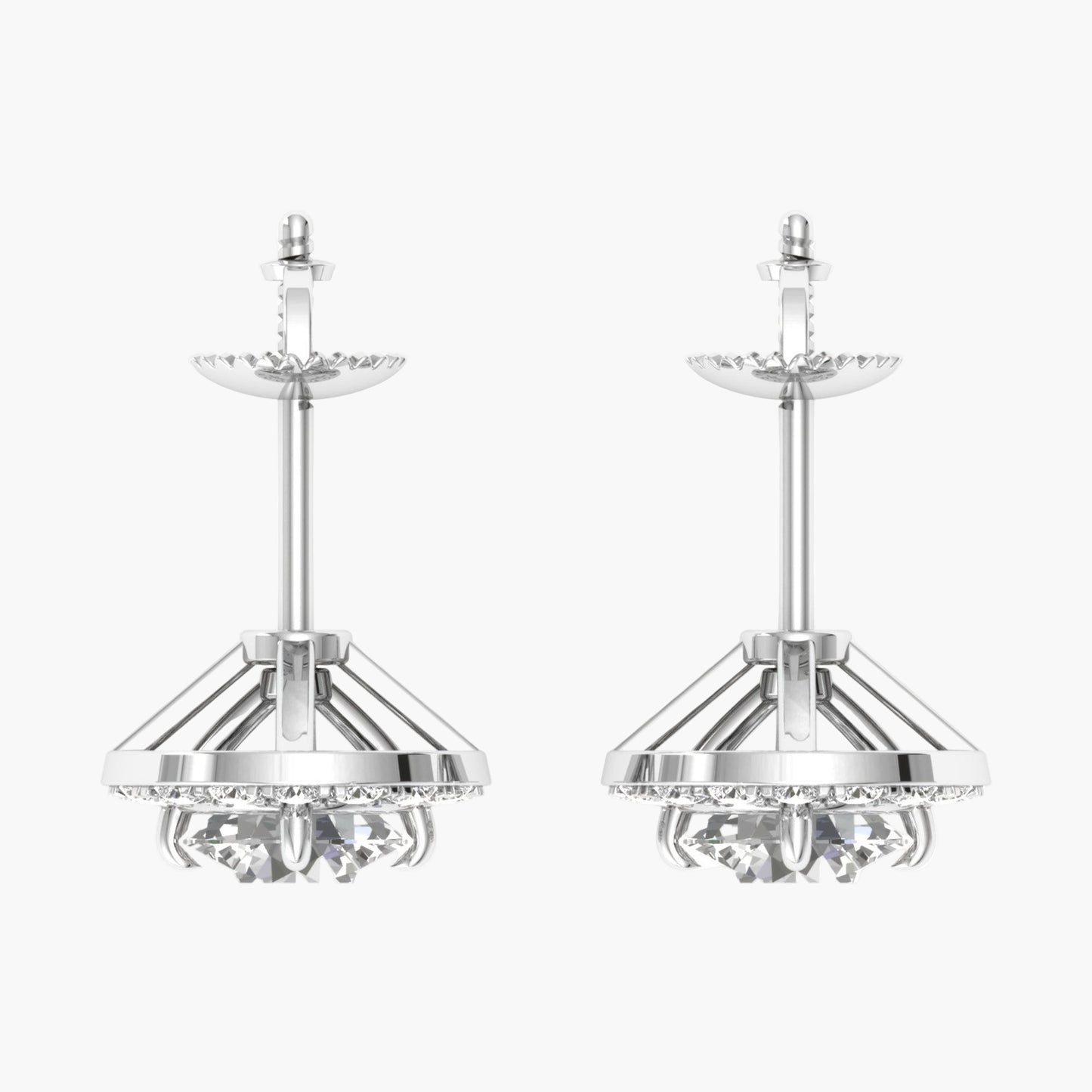 Timeless Halo Diamond Earrings