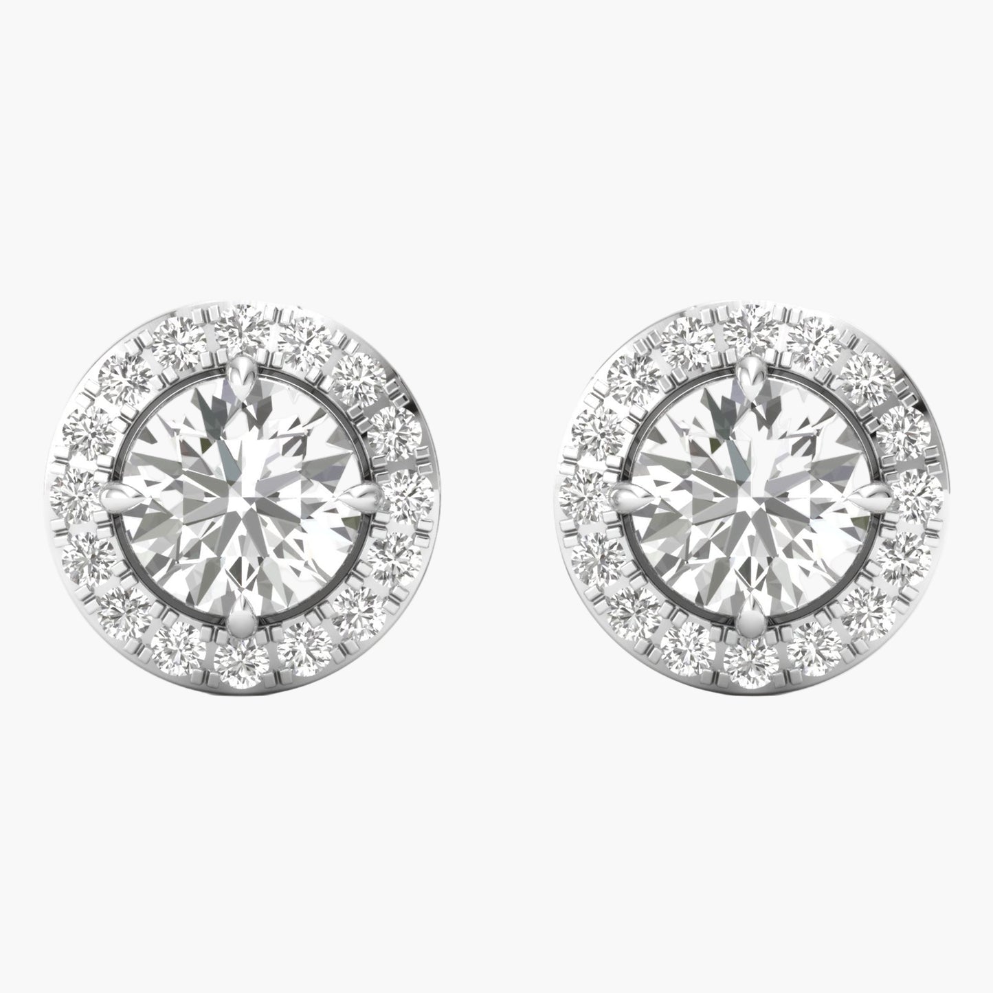 Timeless Halo Diamond Earrings
