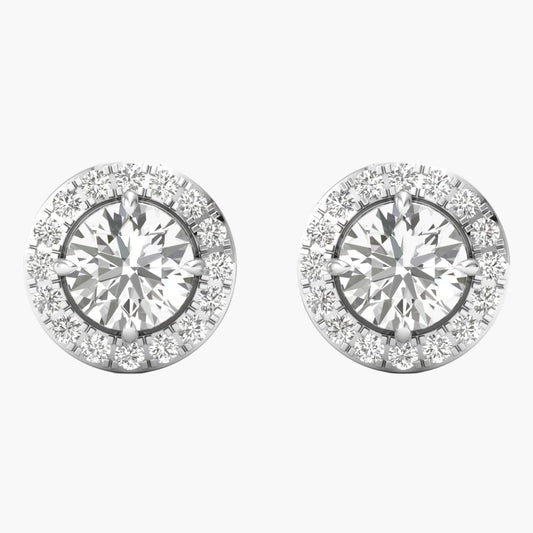 Timeless Halo Diamond Earrings