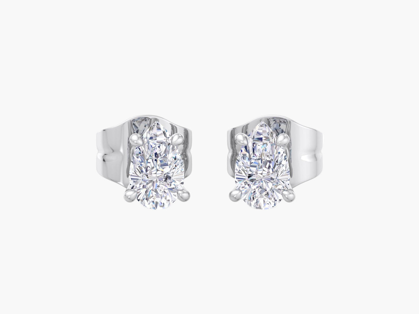Pearshine Diamond Earrings