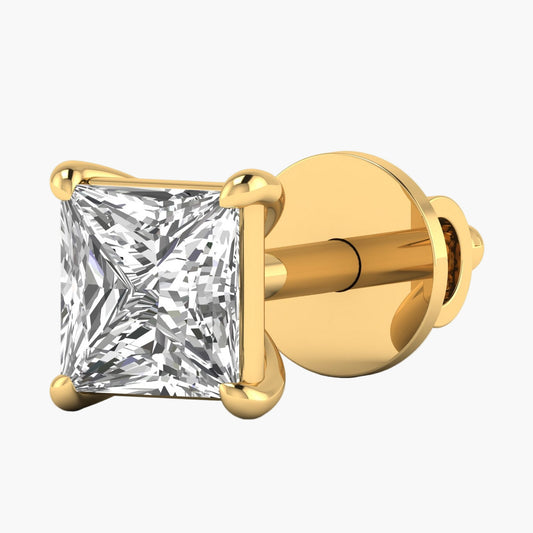 Boxed Power Men Diamond Earring