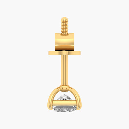 Boxed Power Men Diamond Earring