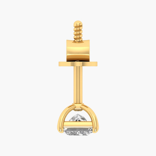 Boxed Power Men Diamond Earring