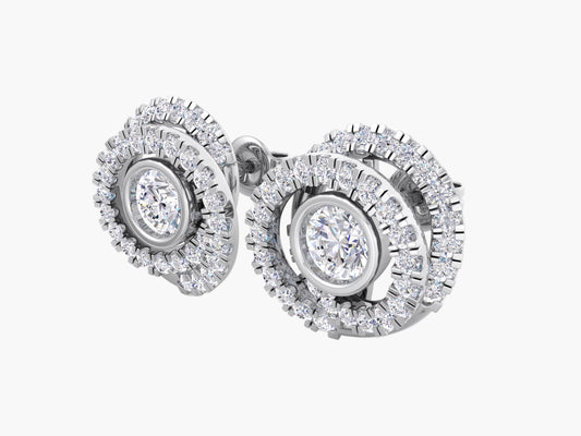 Florina Solitaire Diamond Earrings