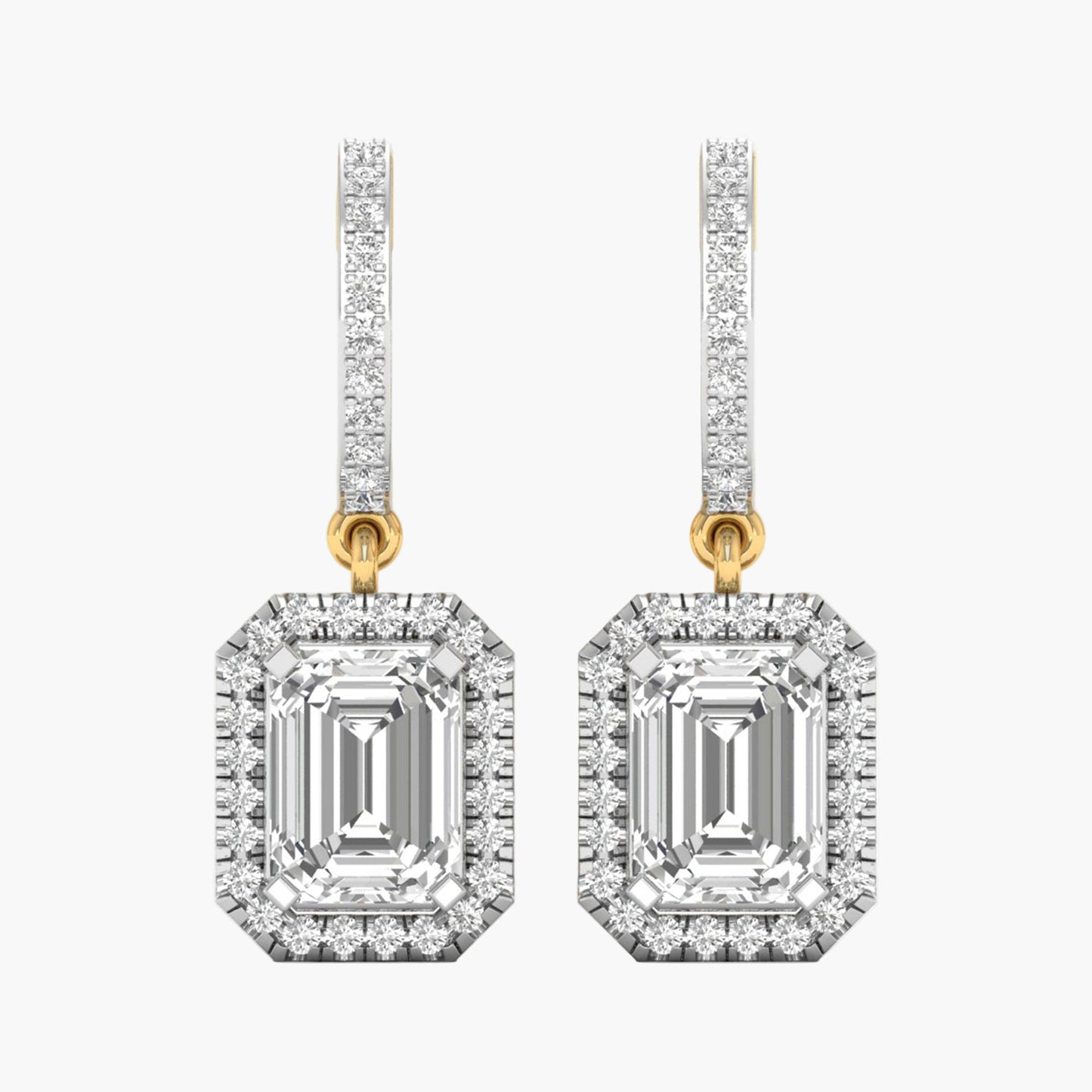 Pious Emerald Diamond Earrings