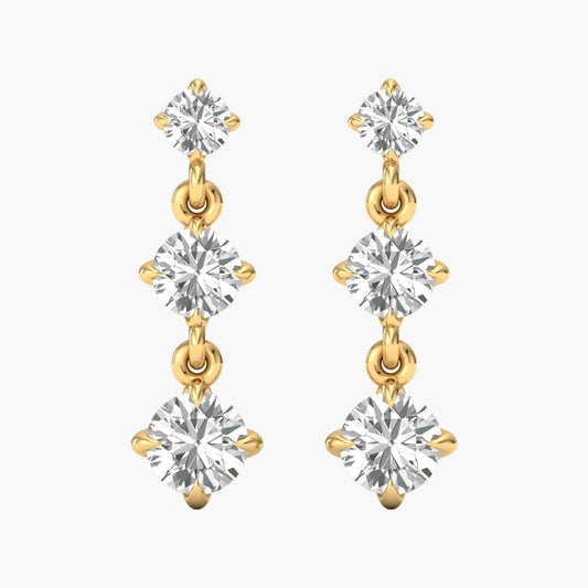 Three Promises Diamond Earrings