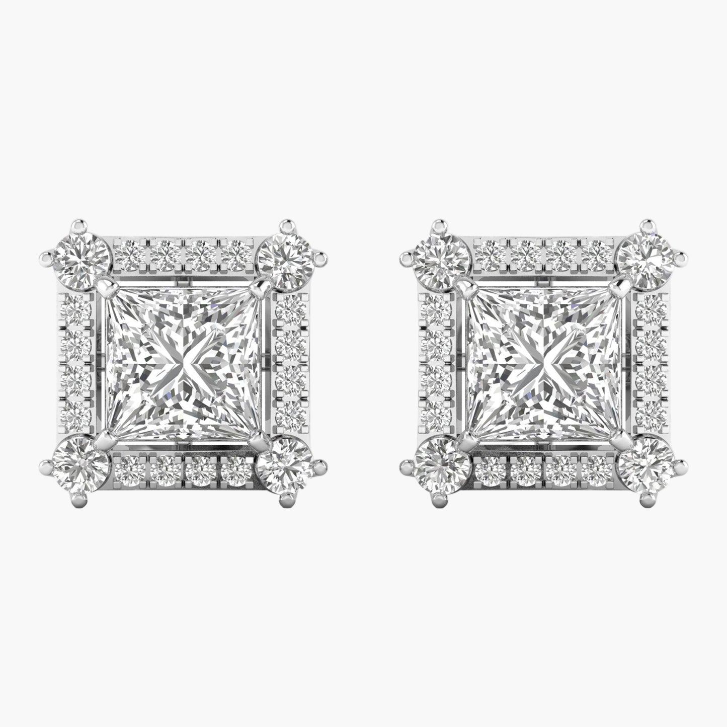 Beau Coeur Diamond Earrings