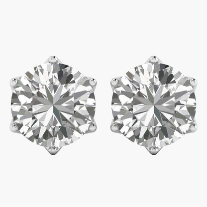 Camellia Charm Diamond Earrings