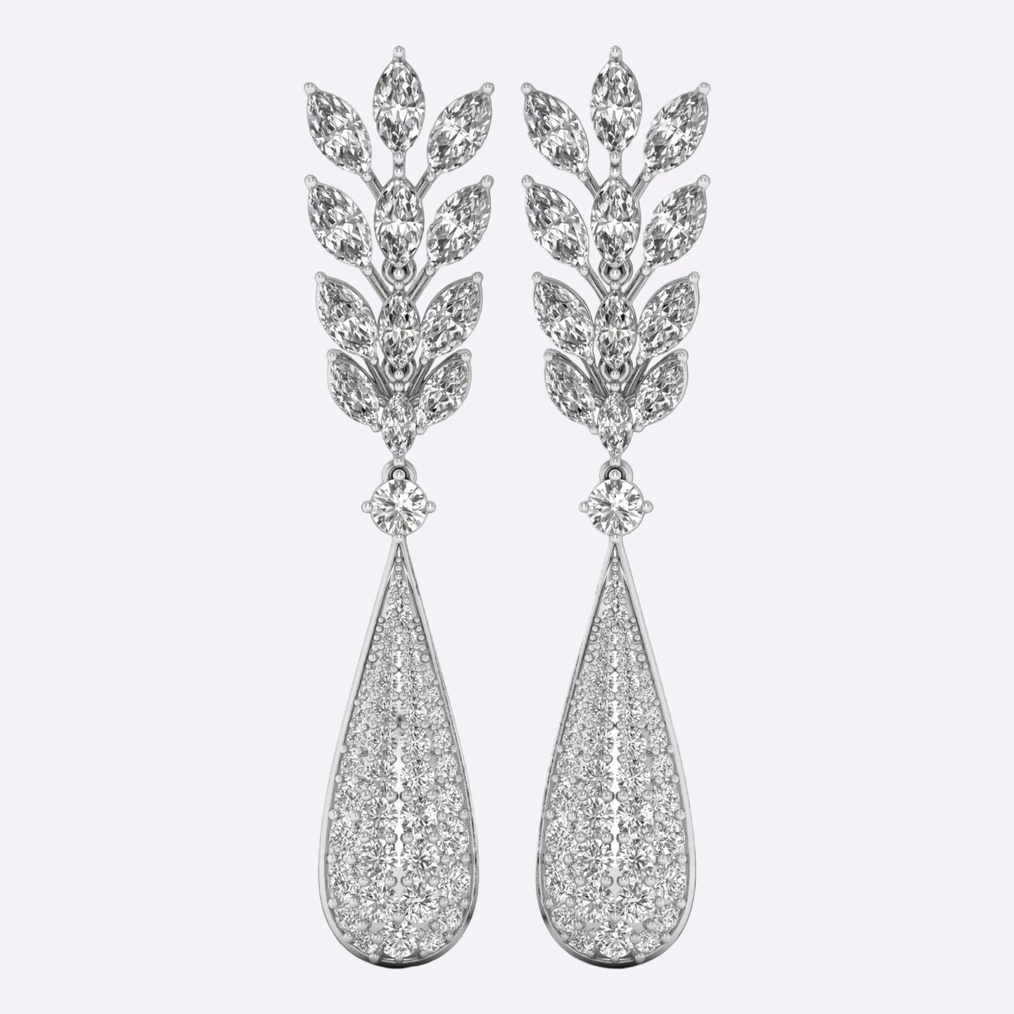 Midnight Dahlia Diamond Earrings
