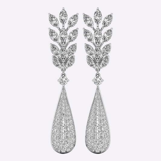 Midnight Dahlia Diamond Earrings