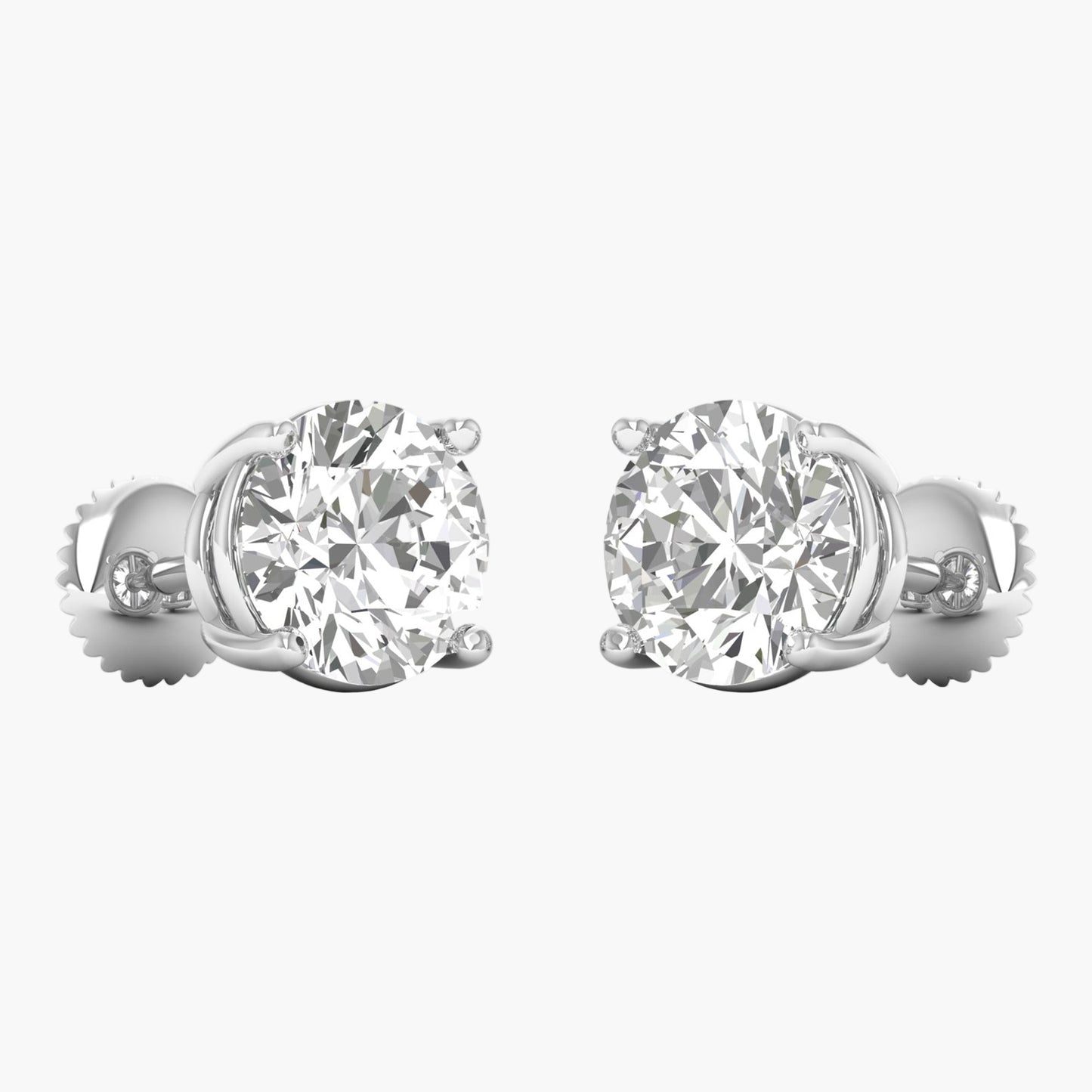 4 Carat Sparkle Diamond Earrings