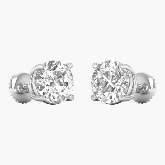 4 Carat Sparkle Diamond Earrings