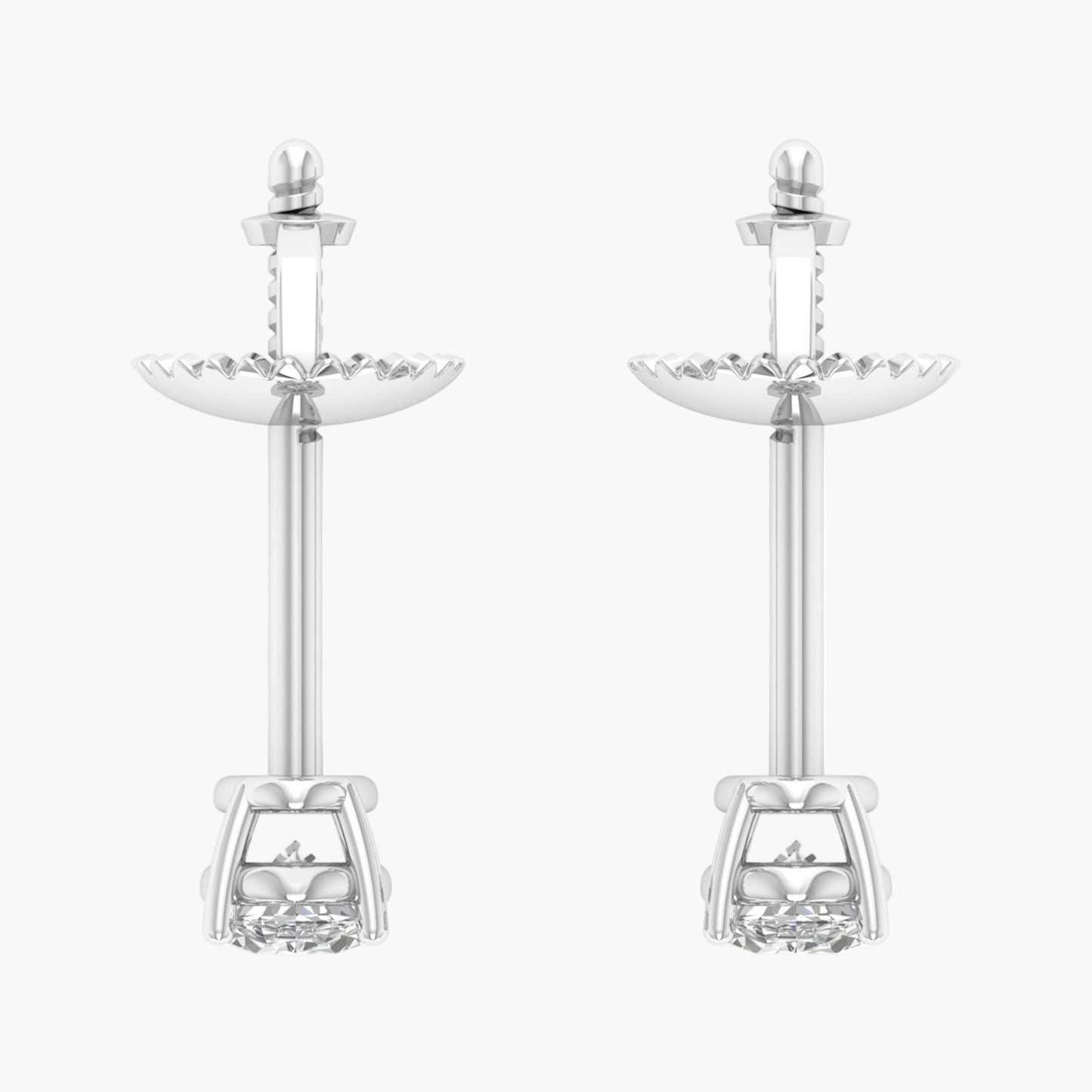 3 Carat Radiant Diamond Earrings