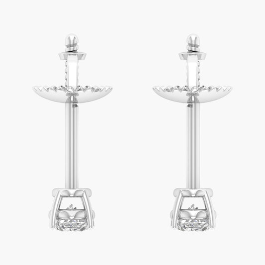 3 Carat Radiant Diamond Earrings