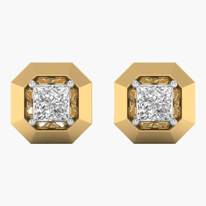 Simplicity Square Diamond Earrings