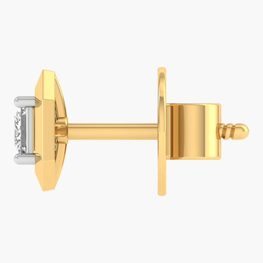 Simplicity Square Diamond Earrings