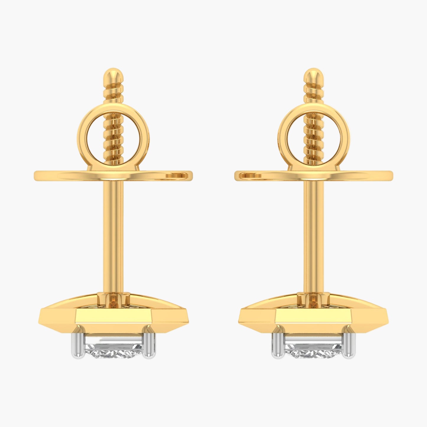 Simplicity Square Diamond Earrings