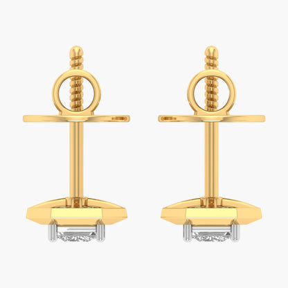 Simplicity Square Diamond Earrings