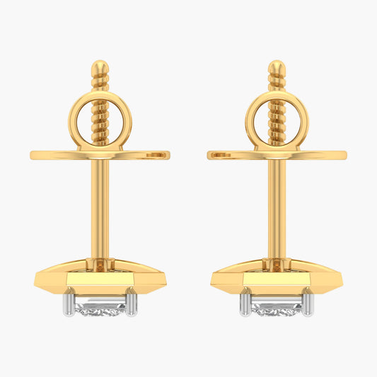 Simplicity Square Diamond Earrings
