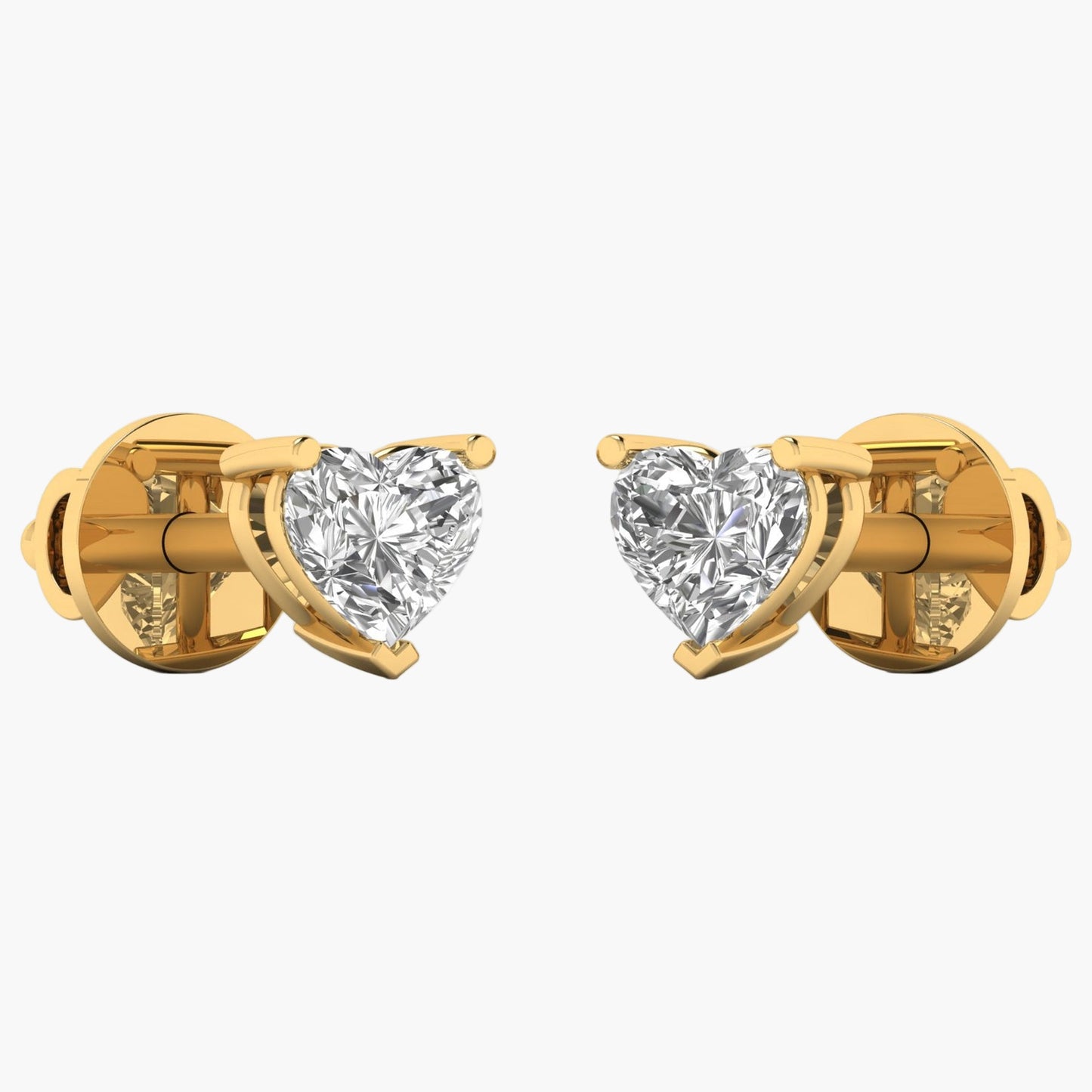 Heartfelt Cute Diamond Earrings