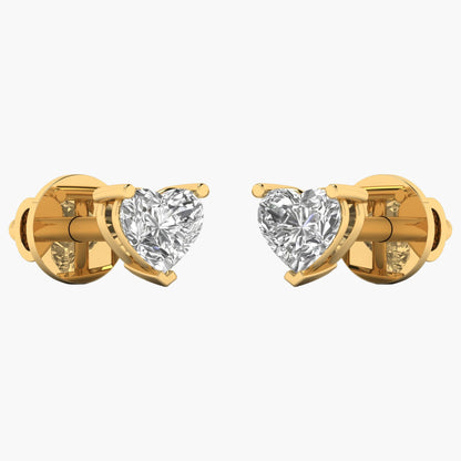 Heartfelt Cute Diamond Earrings