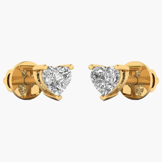 Heartfelt Cute Diamond Earrings