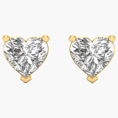 Heartfelt Cute Diamond Earrings