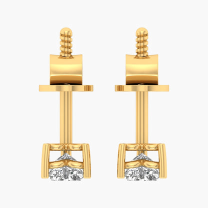Heartfelt Cute Diamond Earrings
