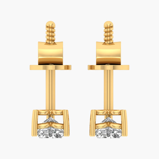 Heartfelt Cute Diamond Earrings