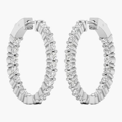 Ariselle Loop Diamond Earrings