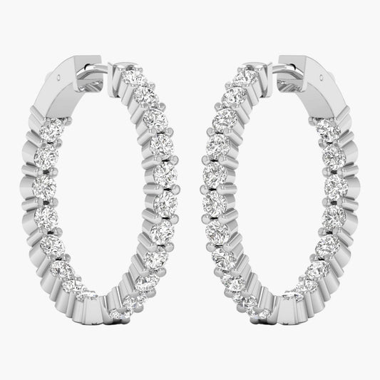 Ariselle Loop Diamond Earrings