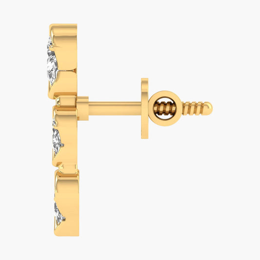 Lyrice Lyrics Diamond Earrings