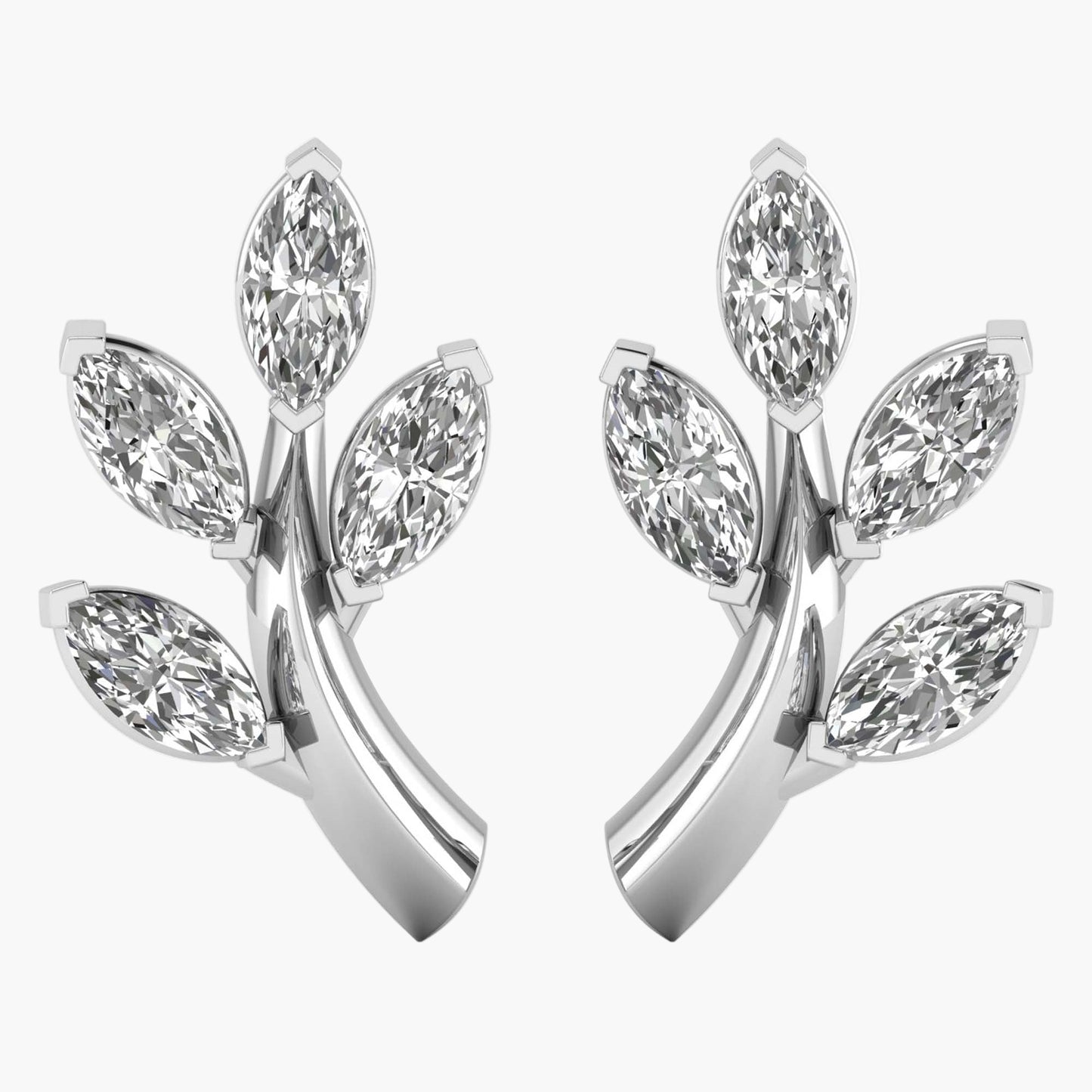 Infinity Petals Diamond Earrings