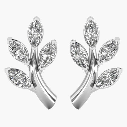 Infinity Petals Diamond Earrings