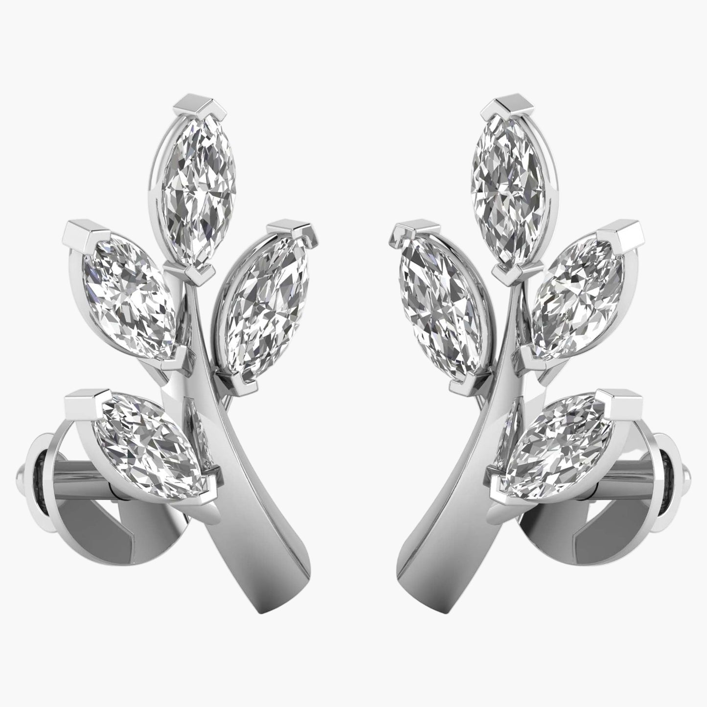 Infinity Petals Diamond Earrings