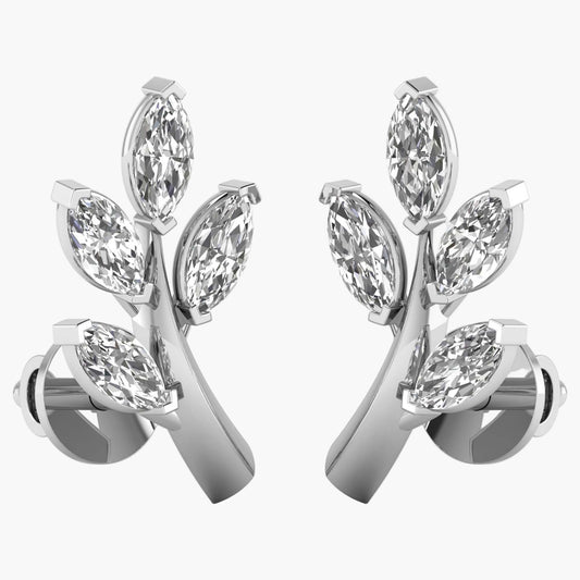 Infinity Petals Diamond Earrings