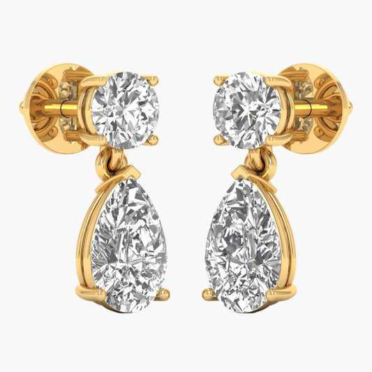 Empire Circles Diamond Earrings